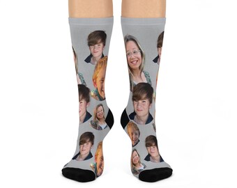 Skarpetki z nadrukiem, spersonalizowany projekt ze zdjęciem, amortyzacja i wygoda