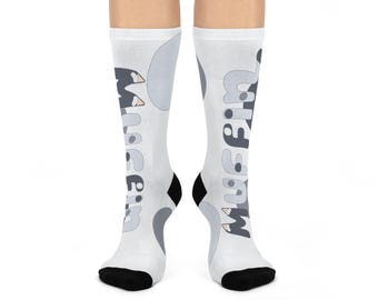 Skarpetki Bluey Muffin Crew, postać z kreskówki, zabawny prezent