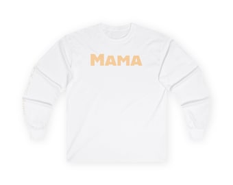 Koszulka z długim rękawem Boho Mama, niestandardowe imiona, prezent dla rodziny