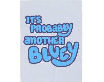 Kocyk pluszowy Bluey, prawdopodobnie kolejny wzór Bluey, wygodna pościel