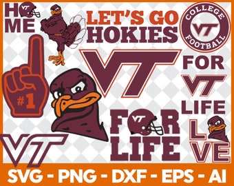 Hokies Svg, Virginia Tech University Svg, Football Svg, VT, Basketball, Game Day, Athletics, Collage, Footbal Mom, Instant download.