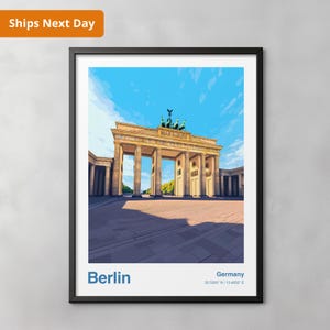 Berlin Travel Print - Germany | Personalised Gift | Travel Prints | Travel Art | Birthday Gift | Berlin Gift | Wedding Gift | Berlin poster