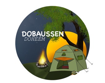 Sticker- Dobaussen Doheem