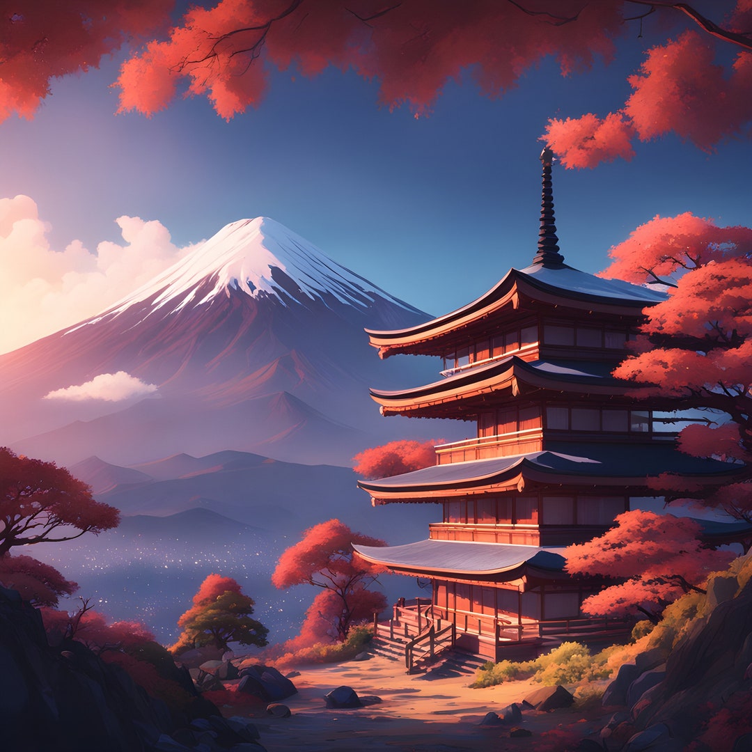 Mount Fuji Cross Stitch Pattern - Etsy