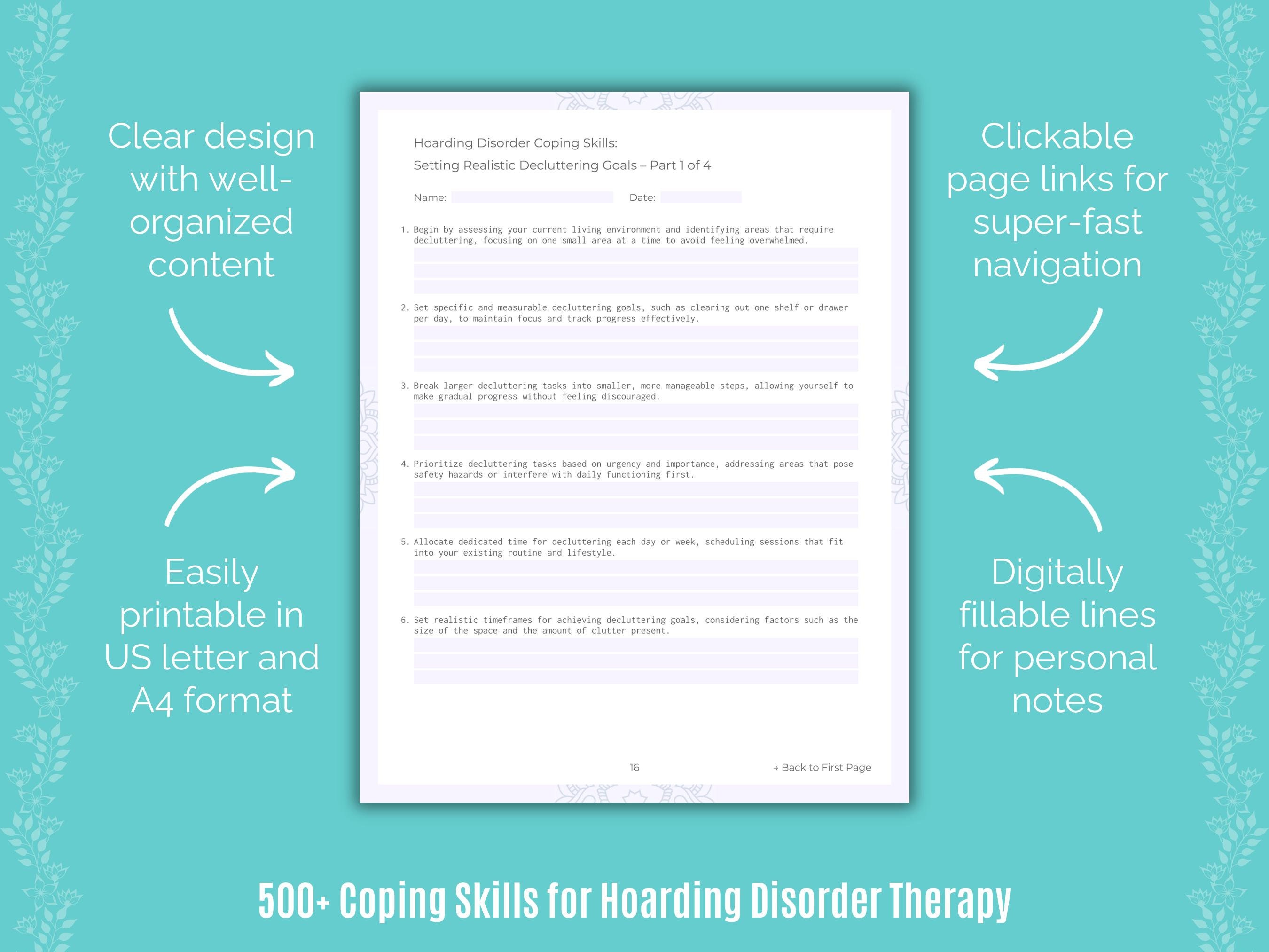 Hoarding Strategies.pdf Hoarding Disorder Coping Skills | Therapy, Intervention, Strategy ...