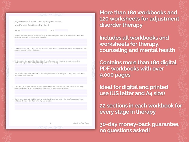 Adjustment Disorder Therapy Mega Bundle | Adjustment Disorder ...