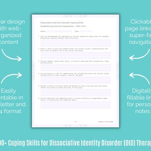Picture of Dissociative Identity Disorder DID Coping Skills Therapy, Intervention ...