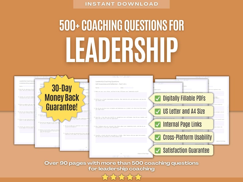 Leadership Coaching Session Questions Workbooks