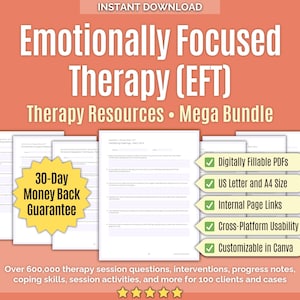 Terapia Focada nas Emoções (EFT) • Pacote Completo de Recursos • Modelos, Planilhas, Saúde Mental, Foco nas Emoções, Fortalecimento do Vínculo de Casais