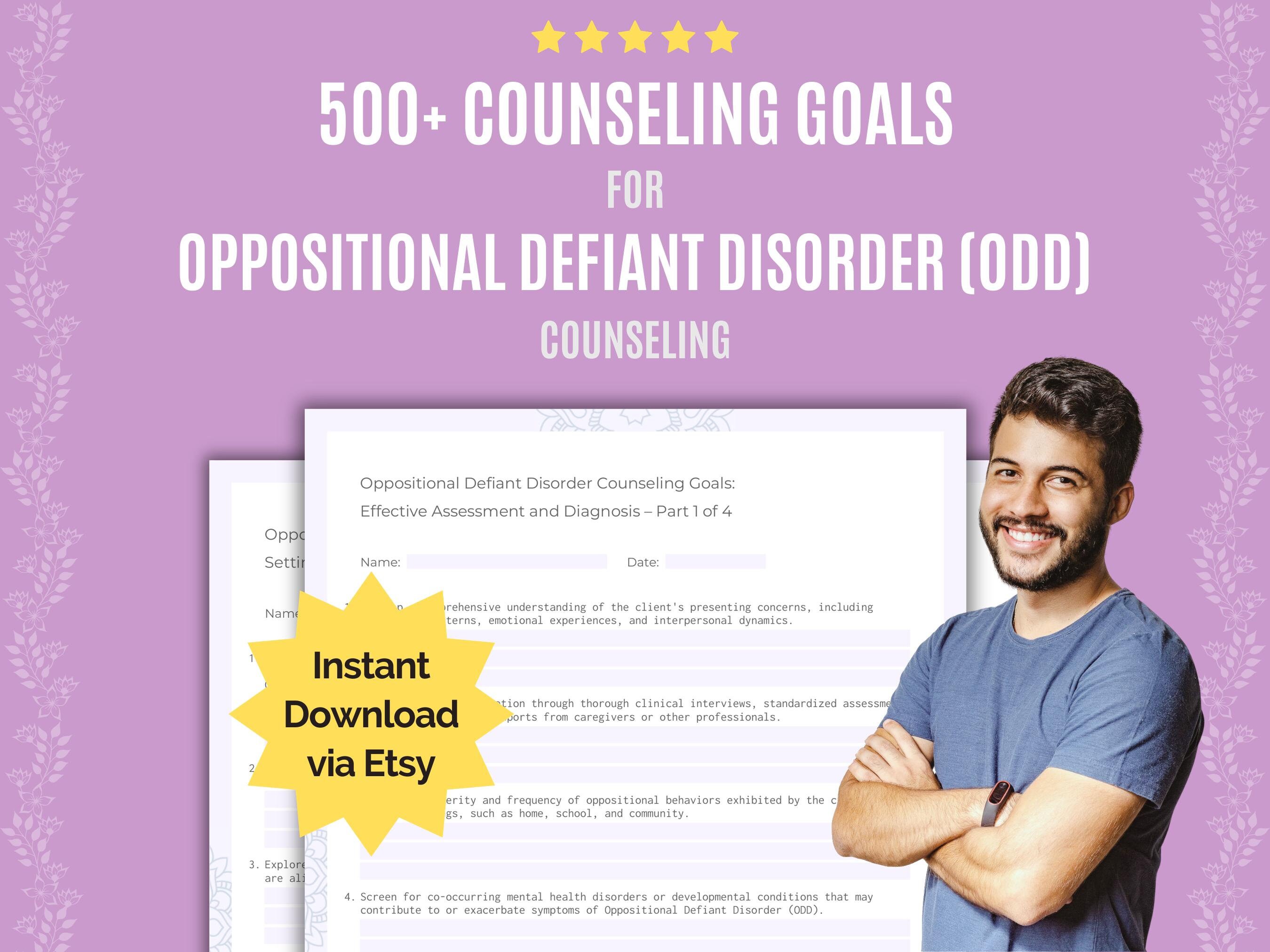 Oppositional Defiant Disorder ODD Counseling Goals Counseling, Goals ...