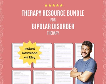 Ensemble de ressources thérapeutiques pour le trouble bipolaire | Questions de la séance de thérapie, interventions thérapeutiques, notes sur la progression de la thérapie, déclarations de validation