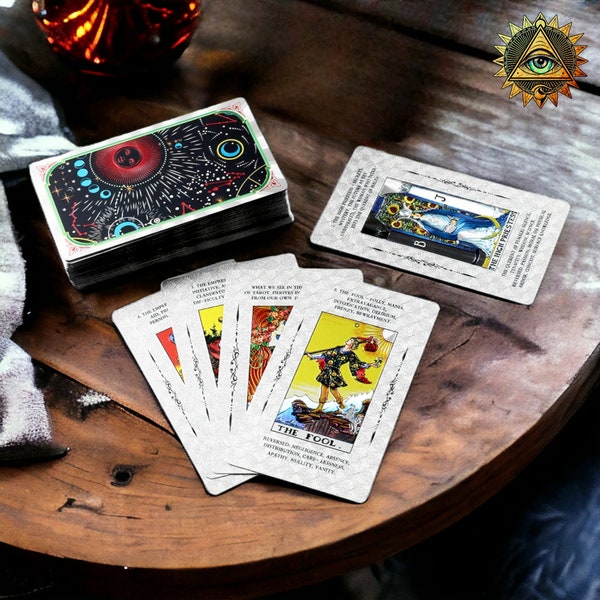 Jeu de tarot en argent pour débutants, jeu de tarot complet traditionnel Rider Waite, cartes d'apprentissage, cartes Oracle uniques, outils de divination ésotériques