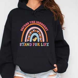 Pro-Life Hoodie: Christian Women&#39;s Cotton-Blend Sweatshirt