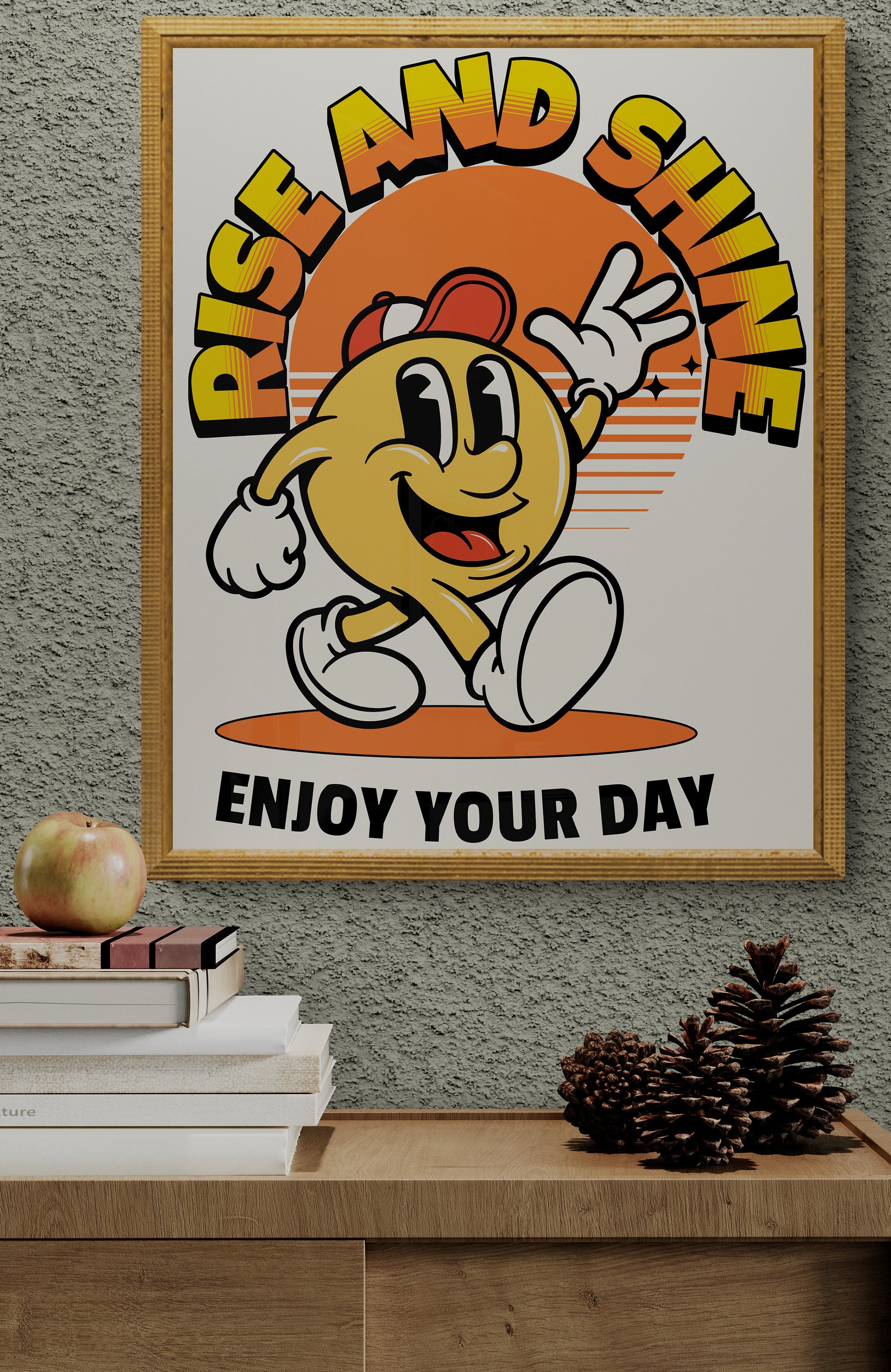 Rise and Shine Energizing Morning Motivation Poster Start Your Day ...