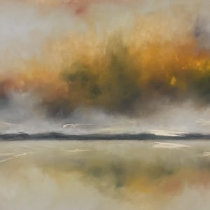 Original painting, sky painting, soft pastel art, rain cloud painting, dramatic sky, original wall art, landscape painting, coastal art,