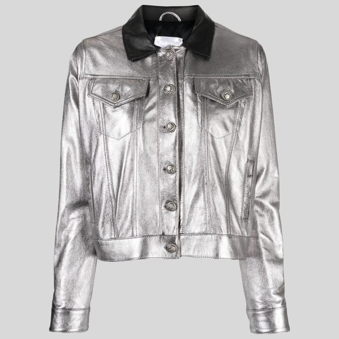 ジャケット GOLDEN  Women Jackets GWP02265P00193982600 Silver 81jrkYZpTxL._UY350_.jpg