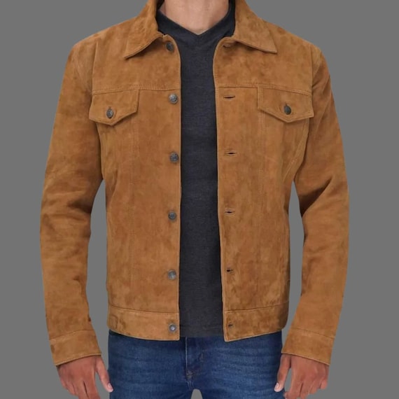 【SPERONE】23FW★ Standard suede trucker jacket Standard Suede Trucker Jacket (Dark brown) - SPERONE | 60