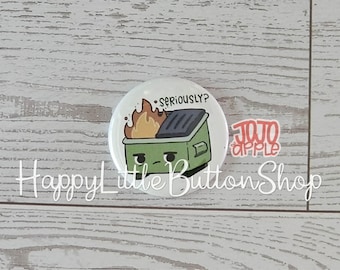 JoJo Apple Collaboration / Dumpster Fire Magnet GREEN