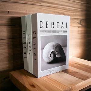 Cereal Decorative Book Box, Storage Box, Openable Book Box, Home Decor, Coffee Table Decor, Fake Book Box, Luxury Book, Table Decor,
