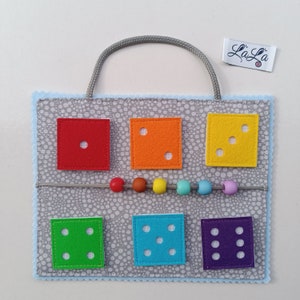 Tellen, rustige boekenkaart, rustig boek, rustige boekenpagina, bezig speelgoed, didactisch speelgoed, activiteitenspeelgoed, Montessori, educatief speelgoed, speelgoed 2-5 jaar