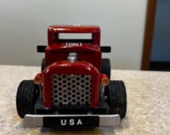 Custom USA Wood Toy Car