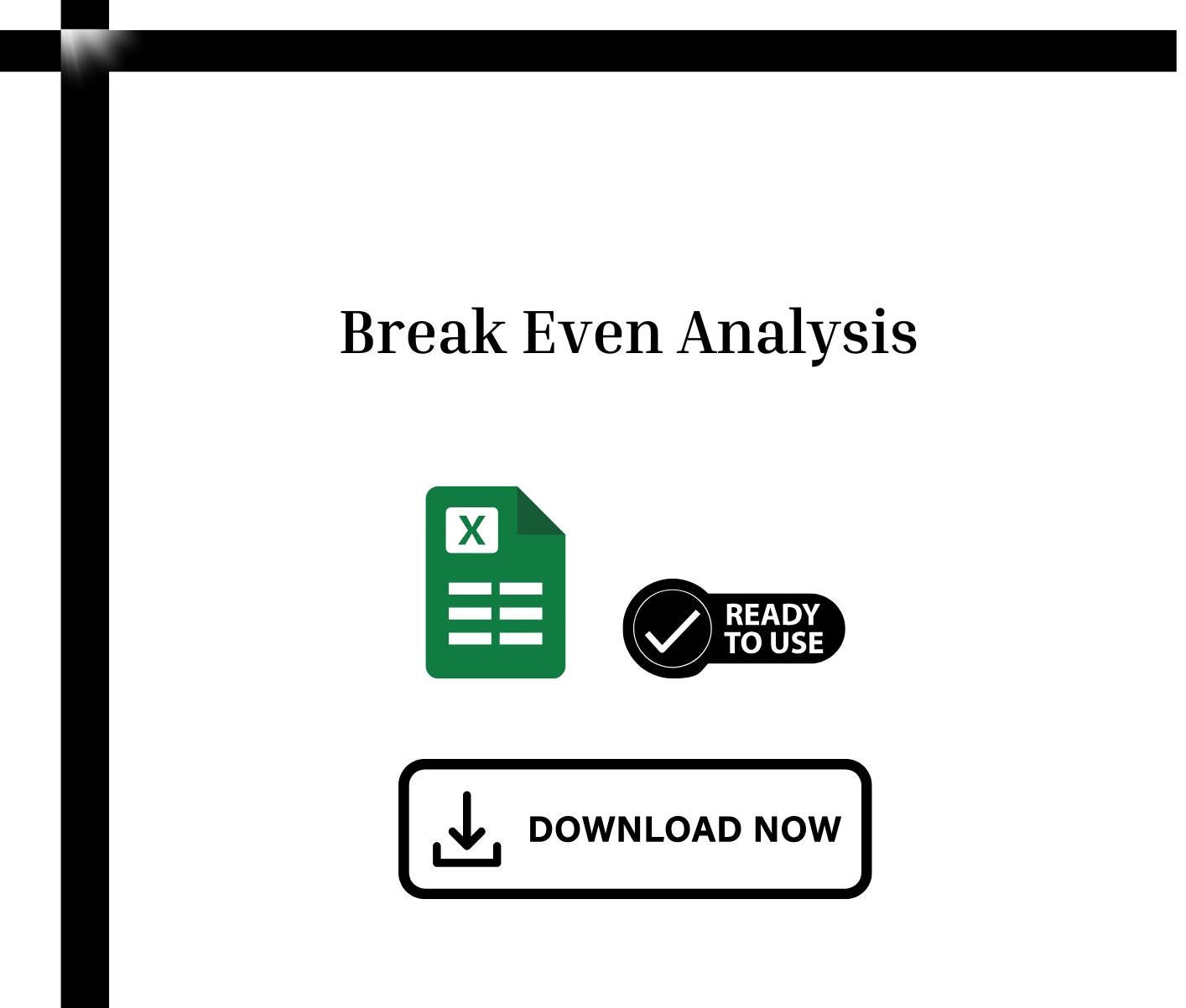 Break-Even Analysis Excel Template: Small Business Profit Calculator (Easy to Edit)
