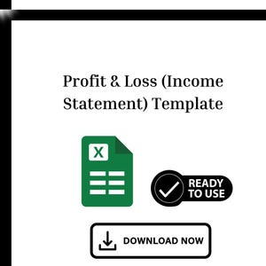 Profit and Loss Statement Template: Automated P&L Spreadsheet (Excel)