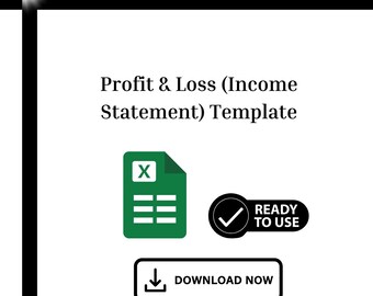 Profit and Loss Statement Template: Automated P&L Spreadsheet (Excel)