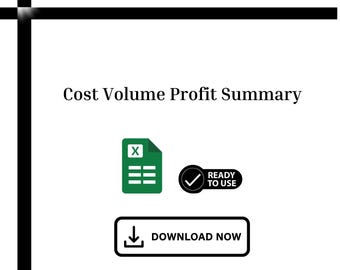 Cost Volume Profit Analysis Template