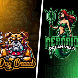 gaming logos, mascot logo, cartoon logos, custom logos, branding and website