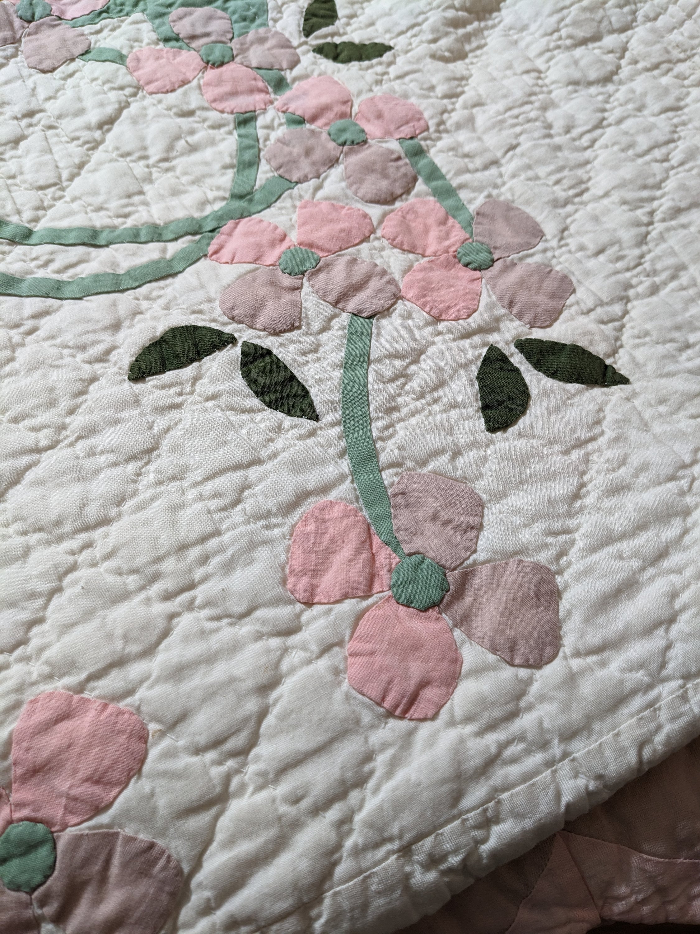 Vintage Grandmother's Garden Pattern Quilt Etsy
