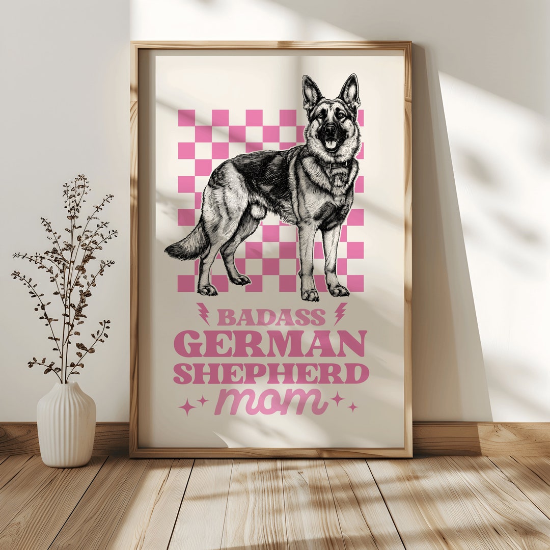 German Shepherd Wall Art for Dog Lovers Print for French Bulldog