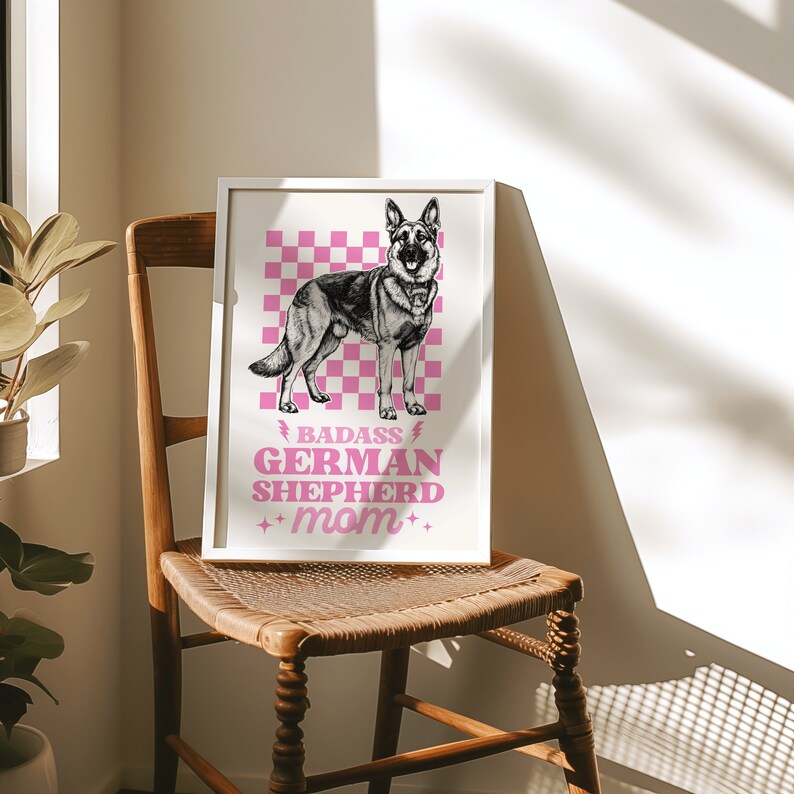German Shepherd Wall Art for Dog Lovers Print for French Bulldog