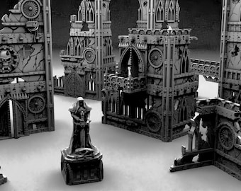 Terreno de mesa compatible con torneos de Ciudad en ruinas con temática imperial, 10.ª edición