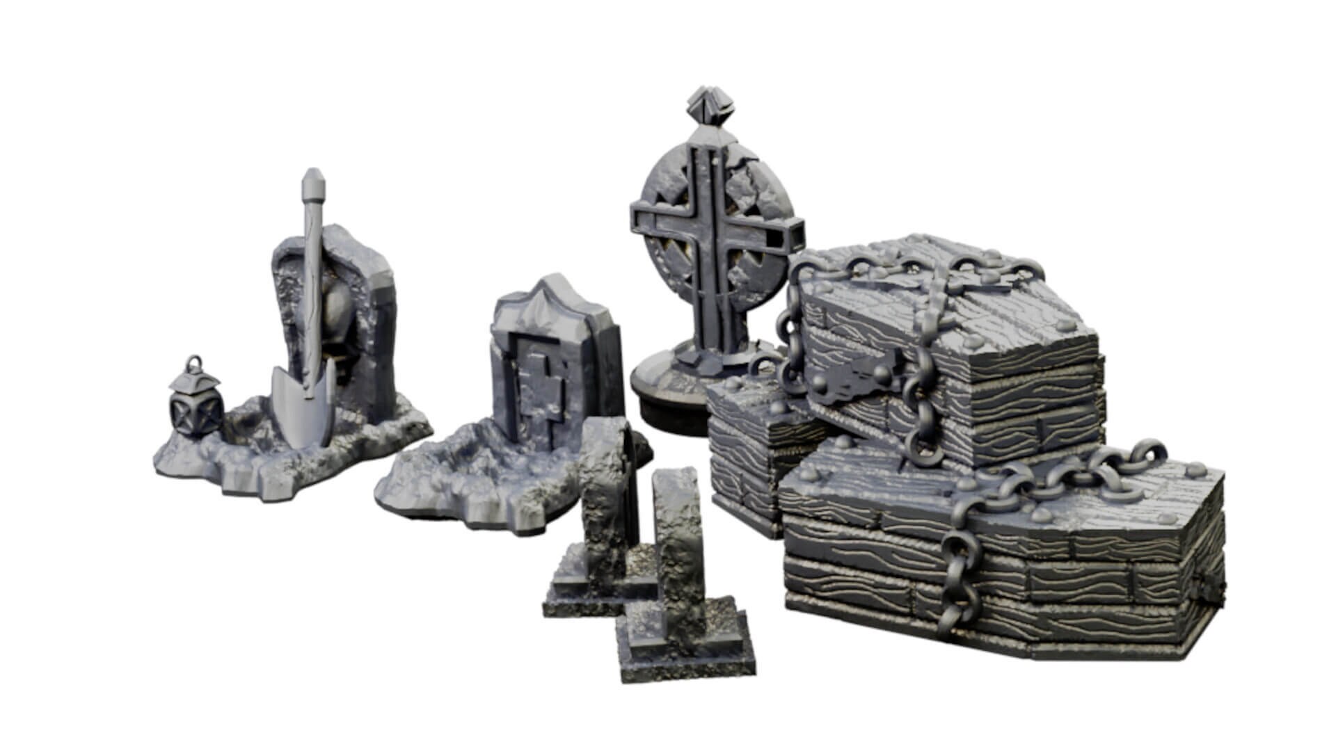 Modular Graveyard Walls Crypts Tombs Churches and Graveyard Accessories ...