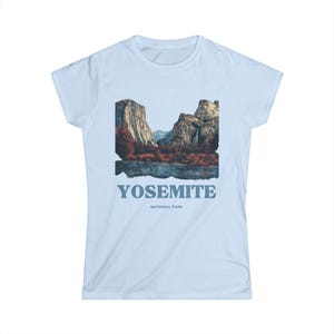 Modern Yosemite National Park T-Shirt | Vintage California Graphic Tee | Nature Lover Gift for Women | National Parks Hiking and Camping Tee