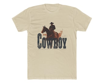 Vintage Cowboy Graphic T-Shirt: Horse Rider Western Tee