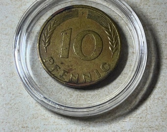 Vintage 1950 F. 10 Pfennig Bundesrepublik Deutschland Münze