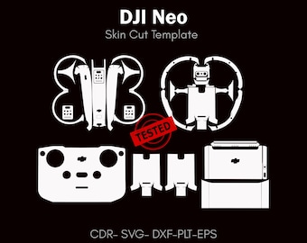 DJI neo skin cut vector file | Template Layout | drone skin template | decal, Svg | Cricut, silhouette, DIY wrap, sticker cutting file