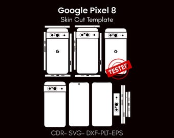 Google Pixel 8 Skin Template | Template Layout | phone skin template | decal, SVG | Cricut, silhouette, DIY wrap, sticker