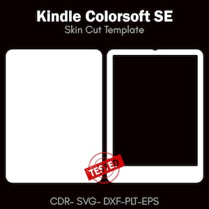 Kindle Colorsoft SE skin cut vector file | Template Layout | skin template | decal, Svg | Cricut, silhouette, DIY wrap, sticker