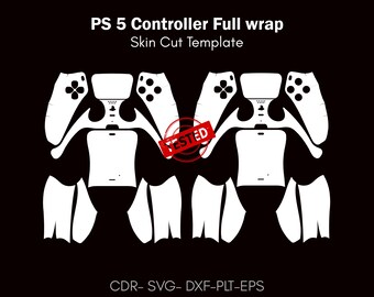 PS5 Controller skin cut vector file | Template Layout | skin template | decal, Svg | Cricut, silhouette, DIY wrap, PlayStation 5
