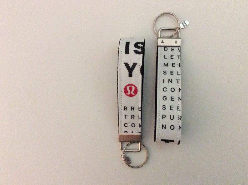 lululemon card holder keychain