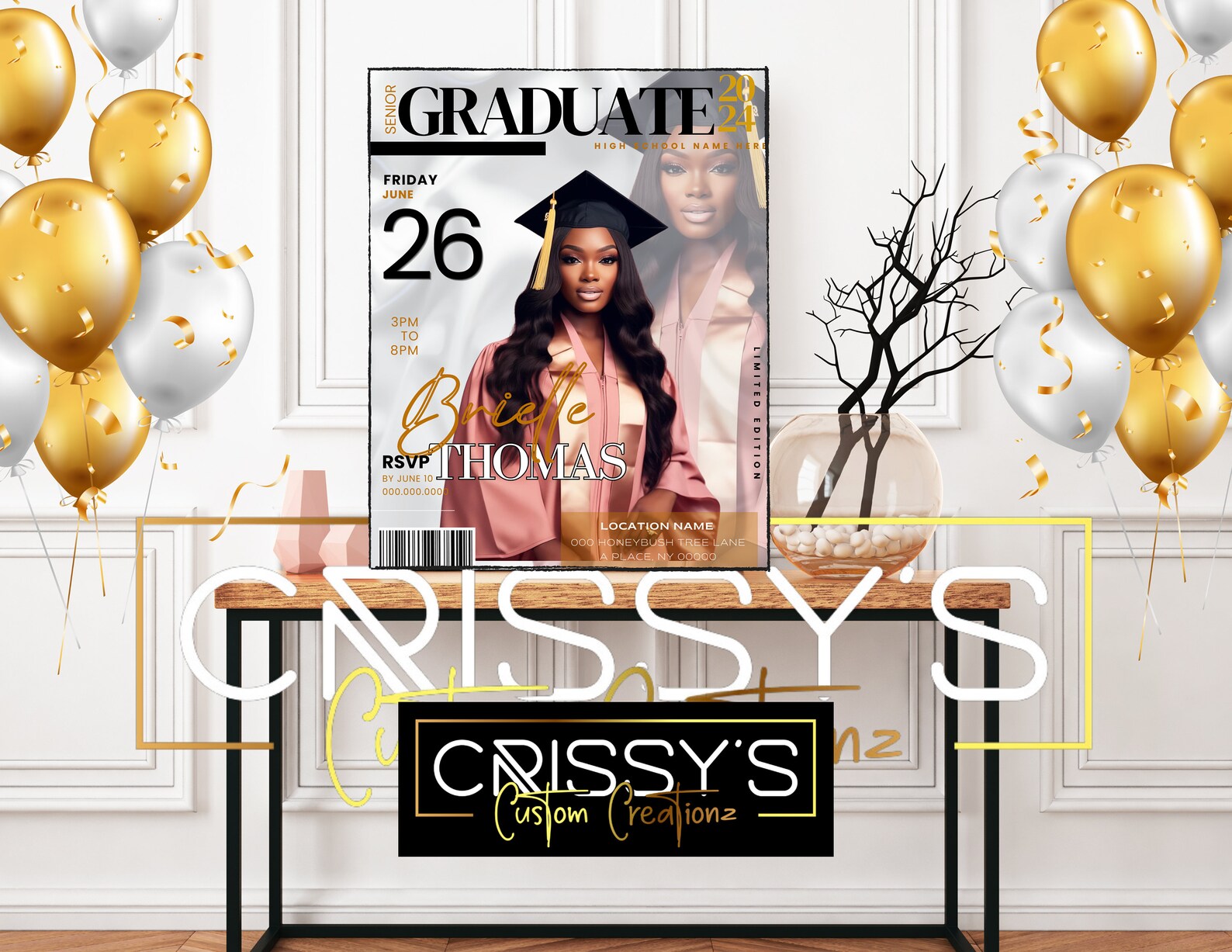 Graduation Magazine Sign, Graduation Sign, Graduation Poster, Grad ...