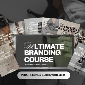 UBC Course - Ultimate Branding Course, Master Resell Rights, MRR, Faceless Marketing, Social Media Marketing, Online Course