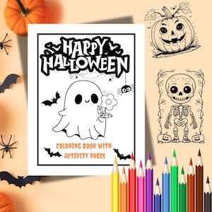 Children’s Halloween Coloring Book - Print at Home