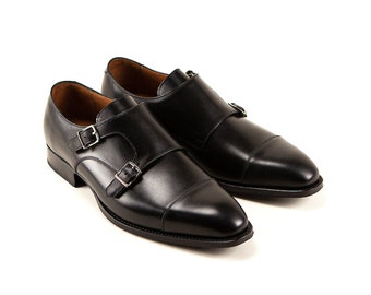 zapatos de correa monje / zapatos de cuero hombres / zapatos de vestir hombres / hombres zapatos hechos a mano / zapatos de boda hombres