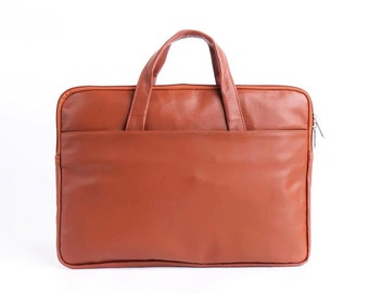 bolso de cuero para computadora portátil hombres / estuche de macbook de cuero / estuche de cuero para computadora portátil / bolso para computadora portátil para hombres / maletín de cuero / bolso para computadora portátil de cuero