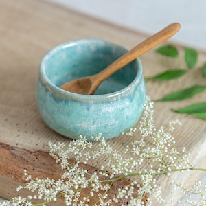 Handmade ceramic turquoise coffee/tea cup unique home/kitchen decoration gift 200ml