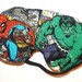 Spiderman and Hulk Sleep Mask - Comes As Shown